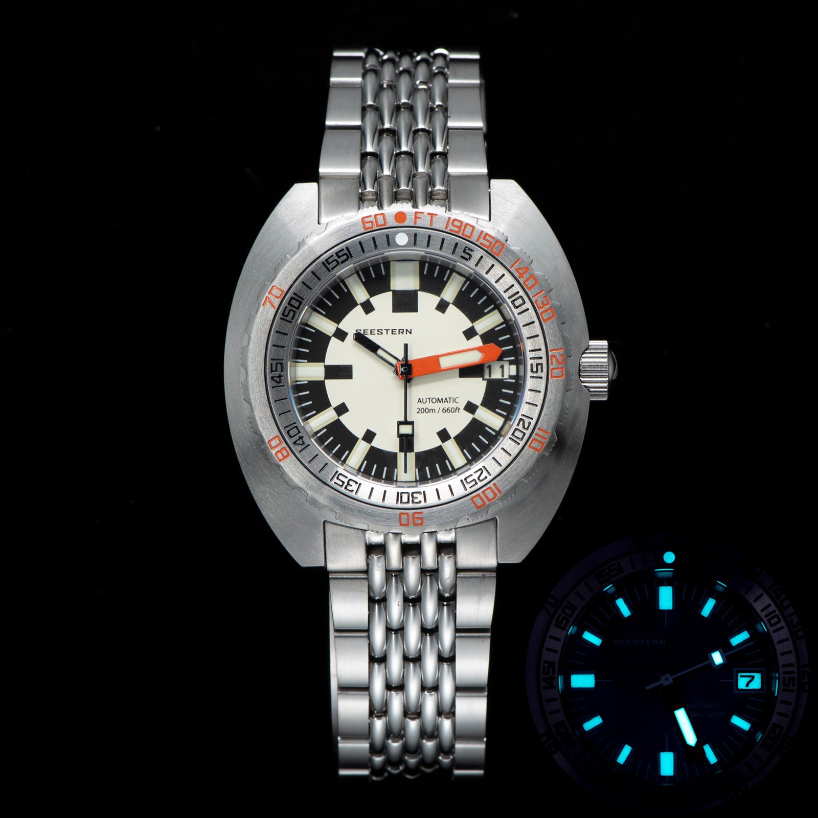 Seestern Sub300T Stainless Steel Ceramic Bezel Seaman NH35A