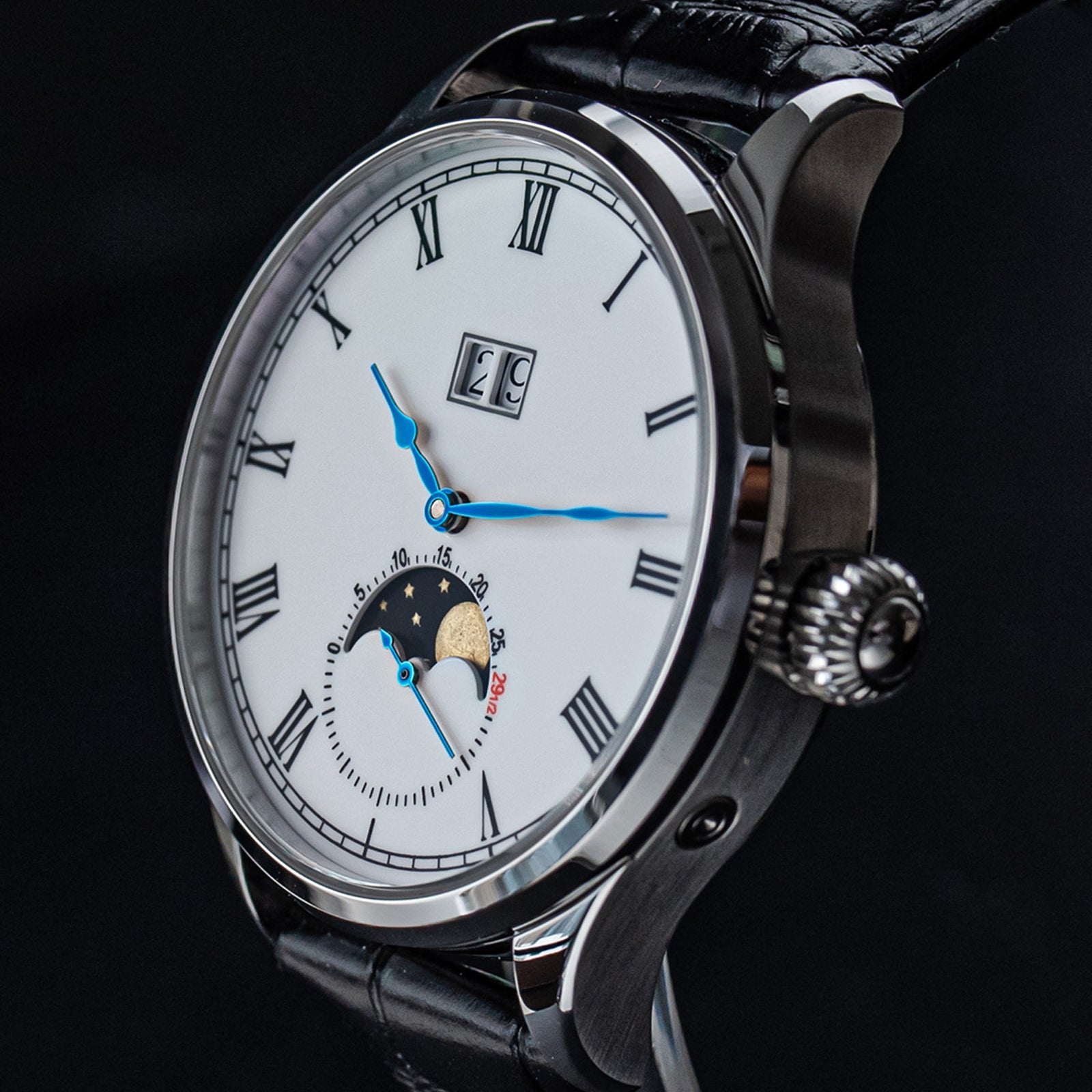 Sugess MOONPHASE MASTER Enamel Dial Moonphase Seagull ST2528