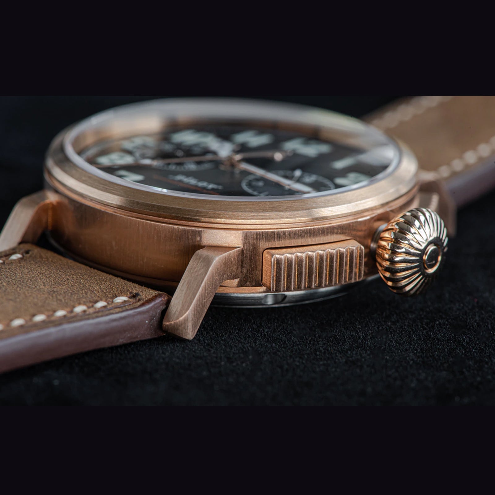 Sugess Pilot Master Genuine Germany CuSn8 Bronze Watch