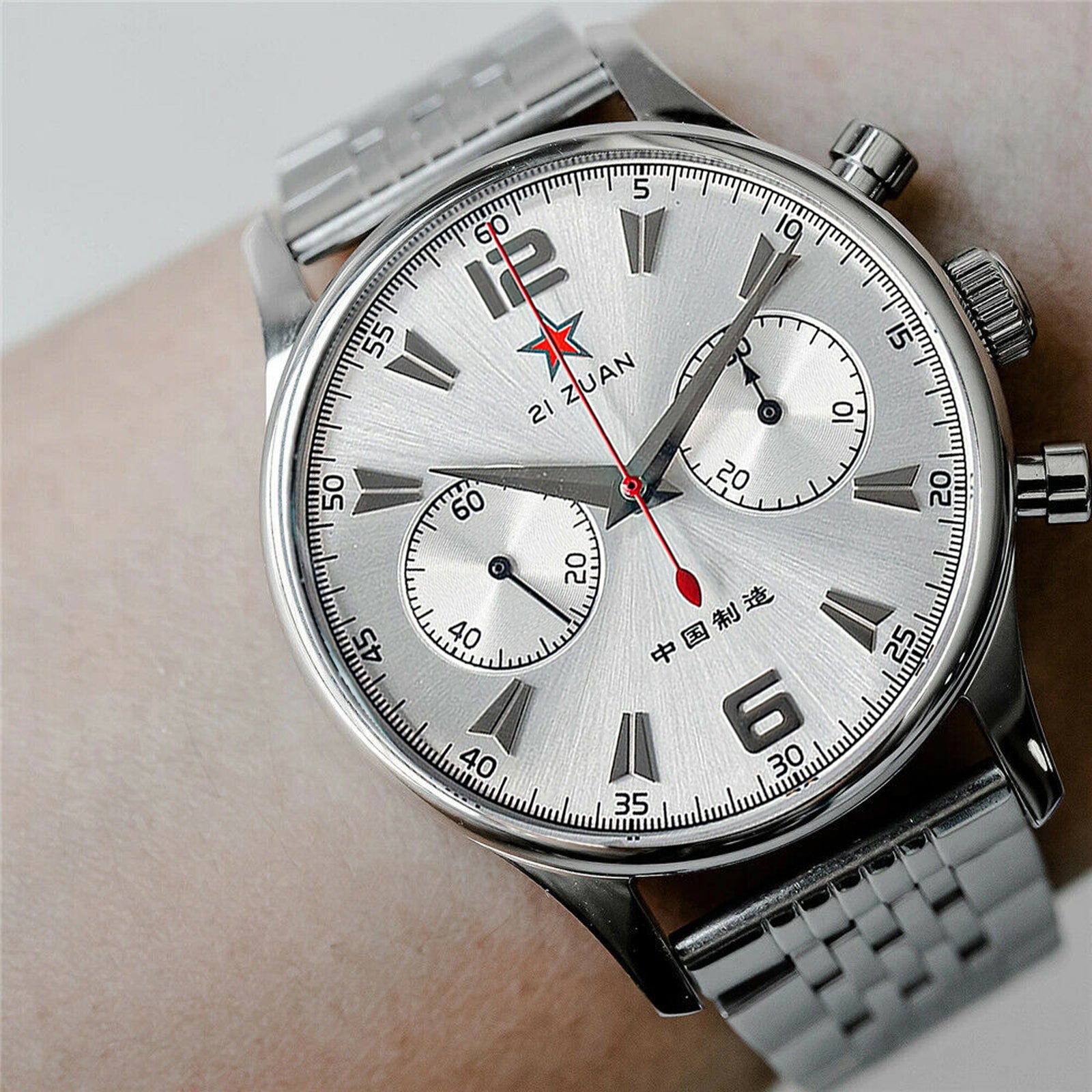 Seagull 1963 Sugess Steel Panda Chrono ST1901 Movement Chronograph
