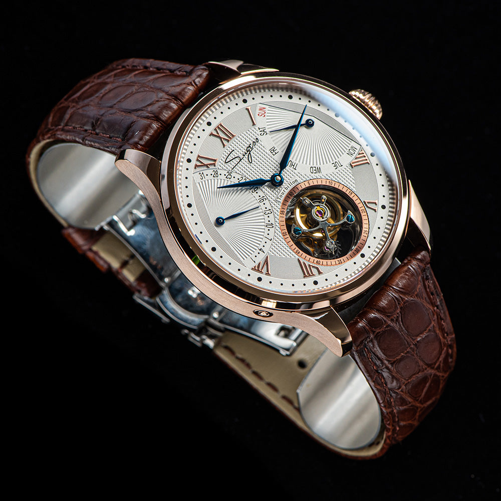 Sugess Retrograde Day Date Seagull ST8004 Tourbillon