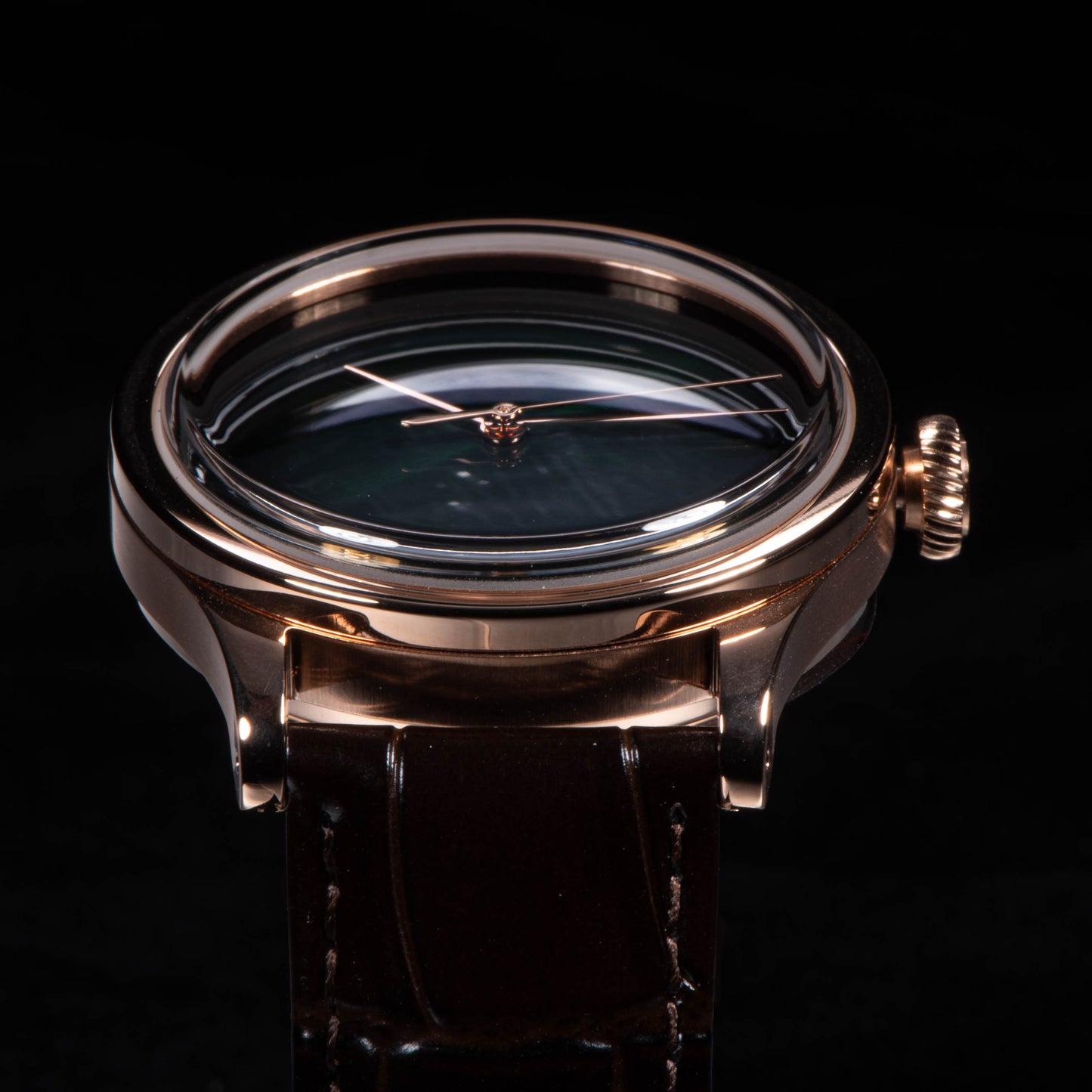 Heritage 411-3A Seagull 2130 Movement Rose Gold Case Blue Dial SU4113RBL