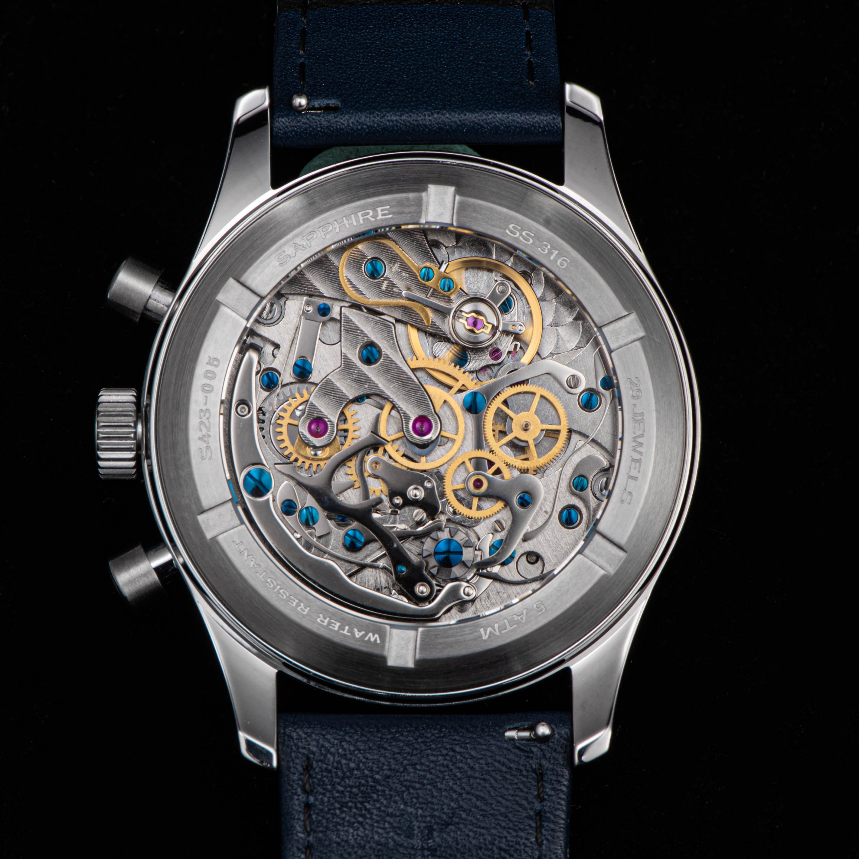 Chrono Heritage S423 Chronograph Black Dial