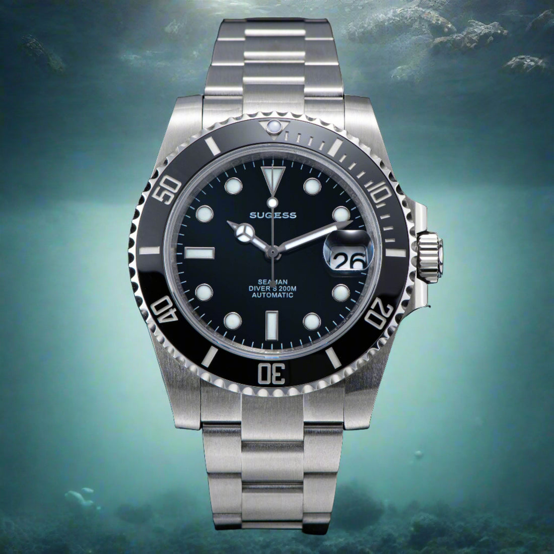 Ocean Star SU116610LN Black Dial Black Bezel Automatic (Seagull ST2130 movement)