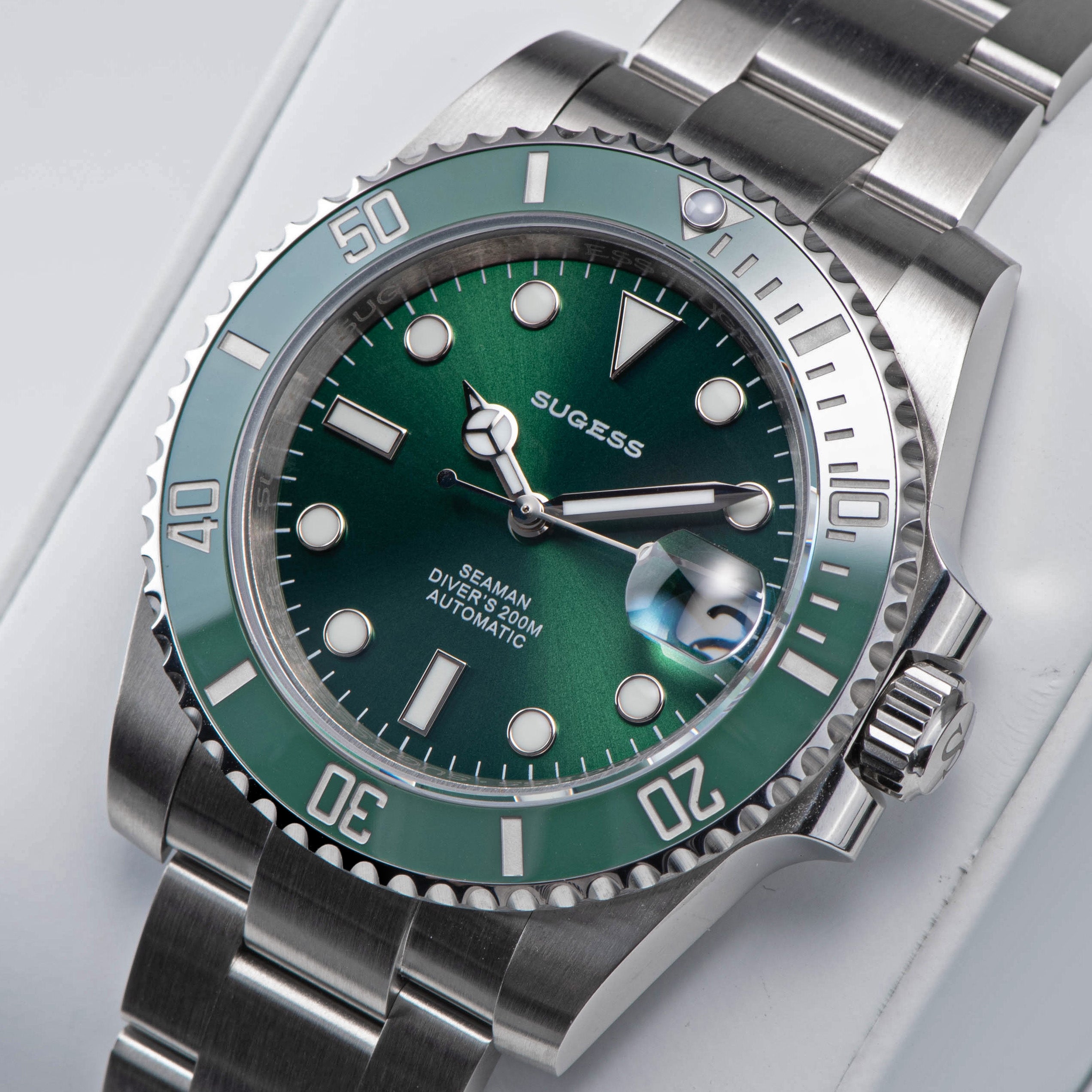Submariner V10 Stainless Steel Ceramic Bezel Seaman NH35A