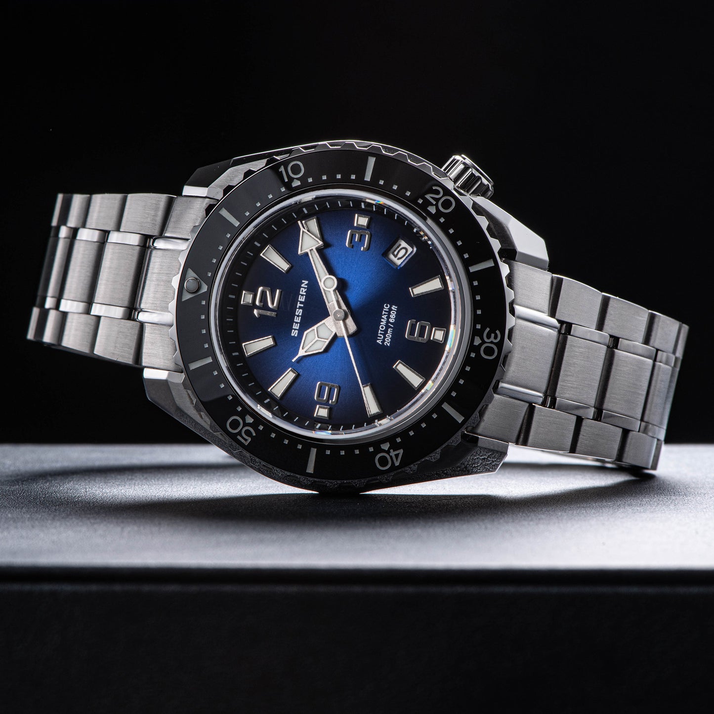Seestern 416 Professional Diver Watch S416BL Blue Dial