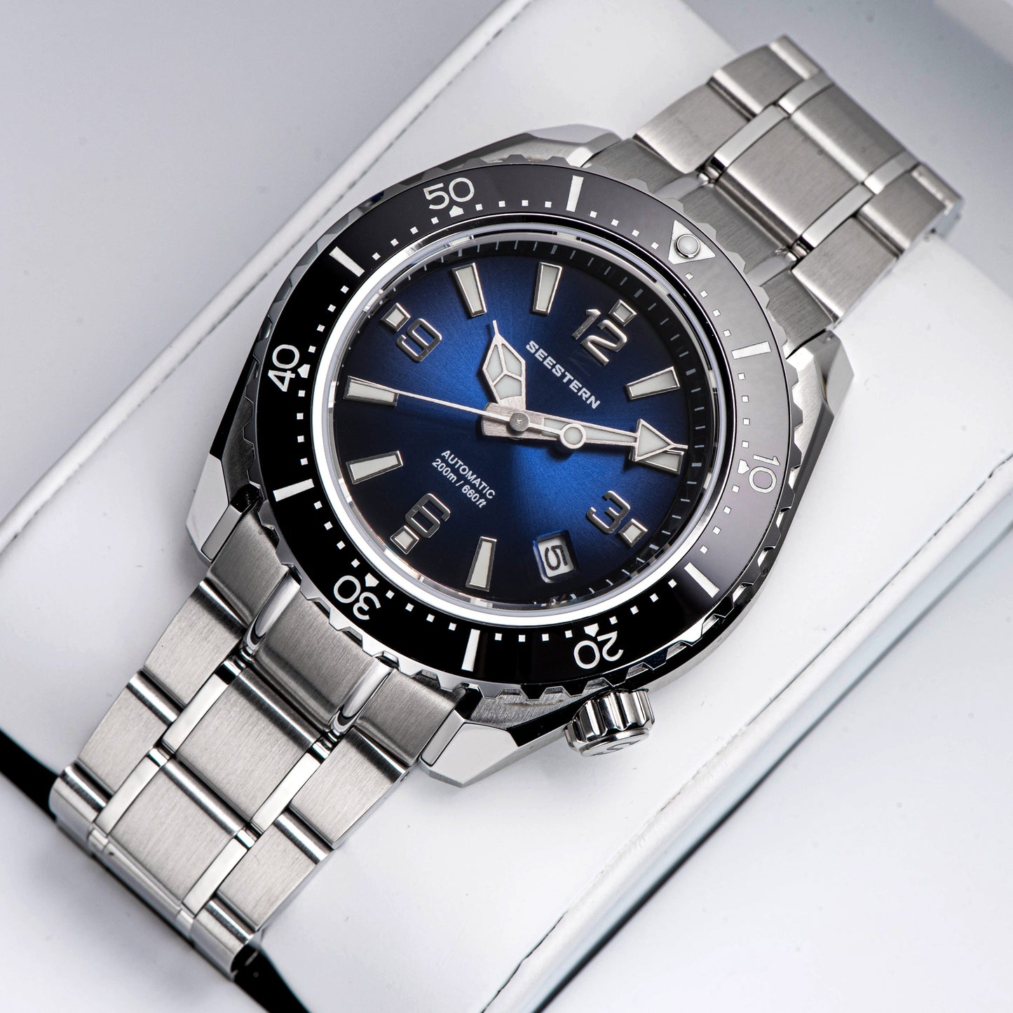 Seestern 416 Professional Diver Watch S416BL Blue Dial