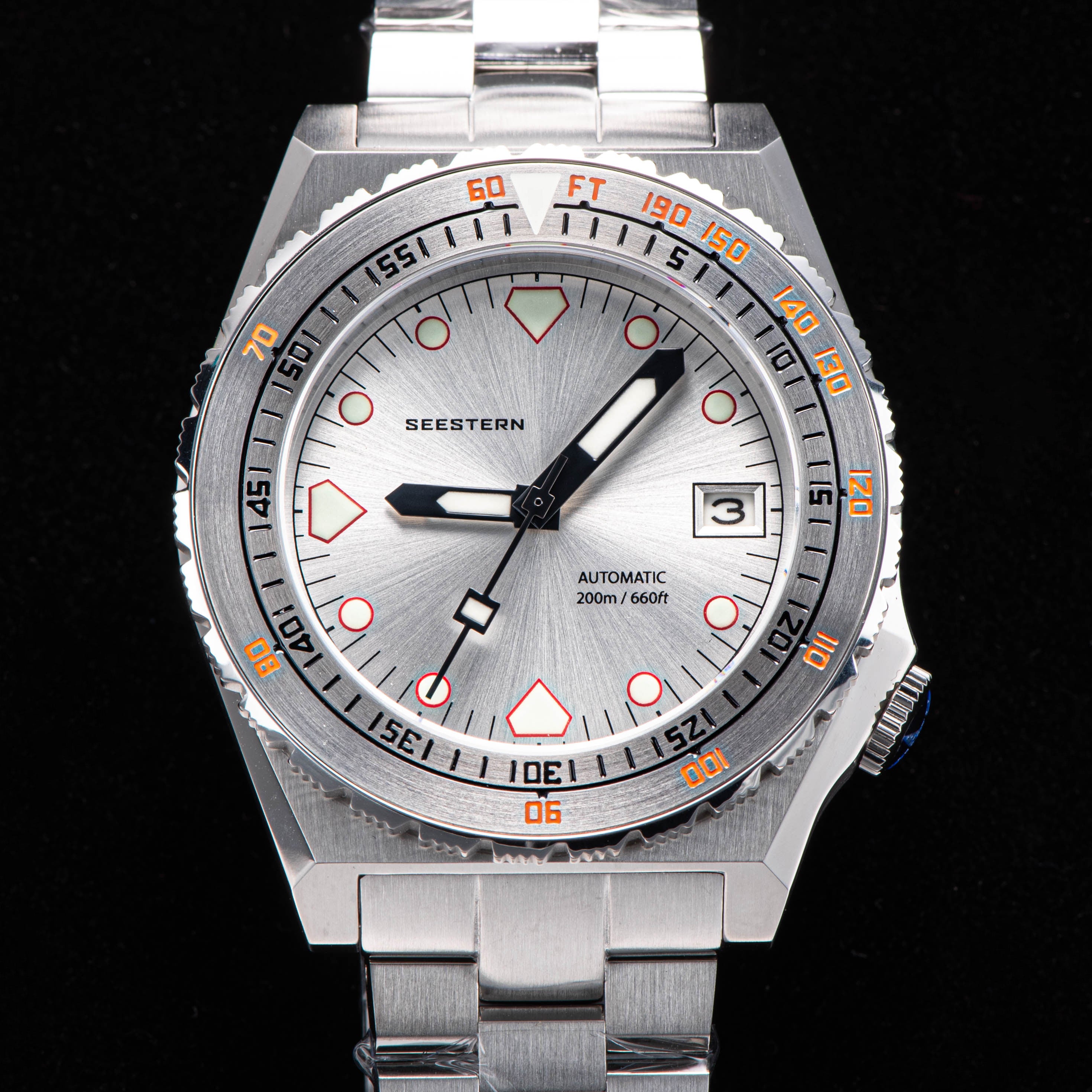 Seestern Sub300T Stainless Steel Ceramic Bezel Seaman NH35A