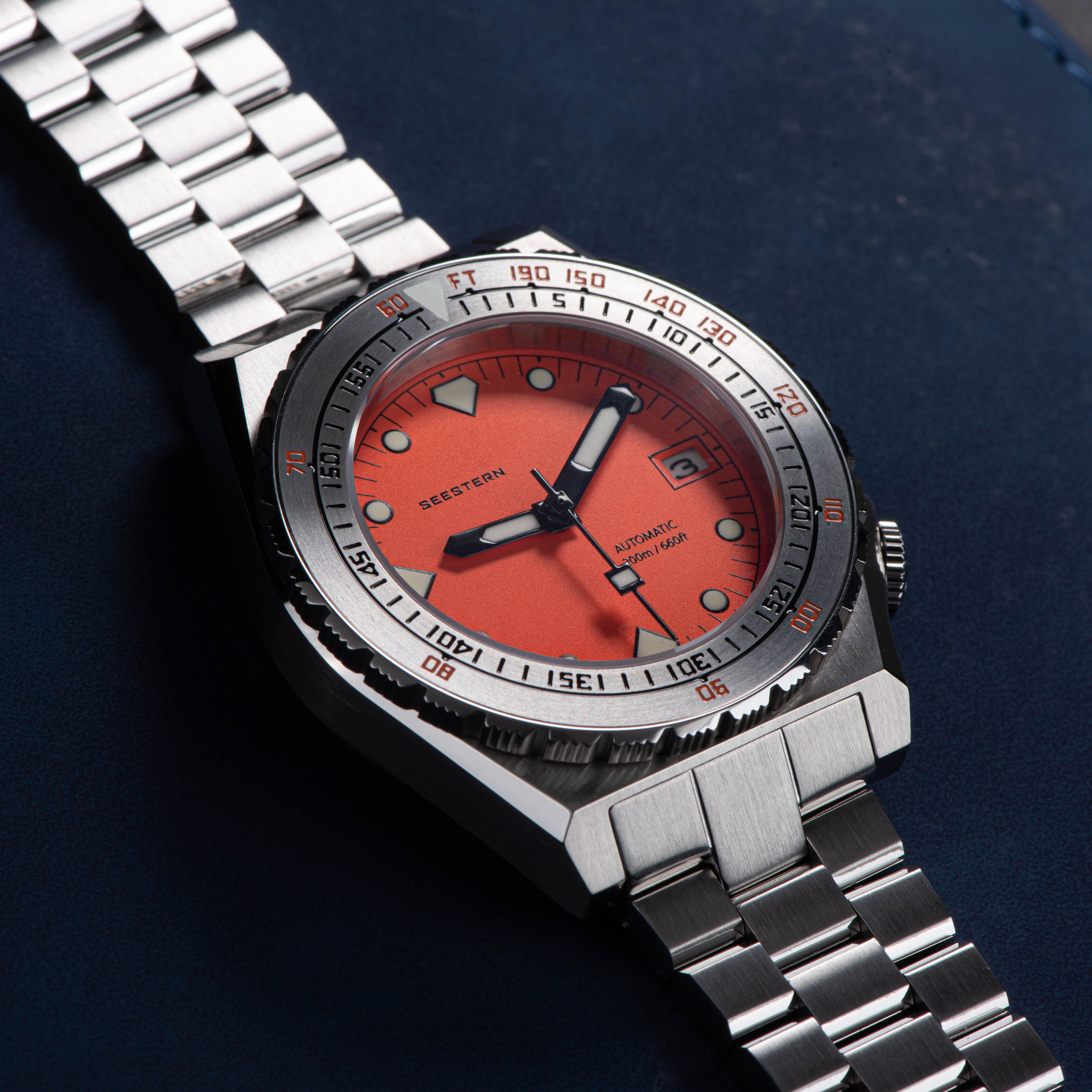 Seestern Sub300T Stainless Steel Ceramic Bezel Seaman NH35A