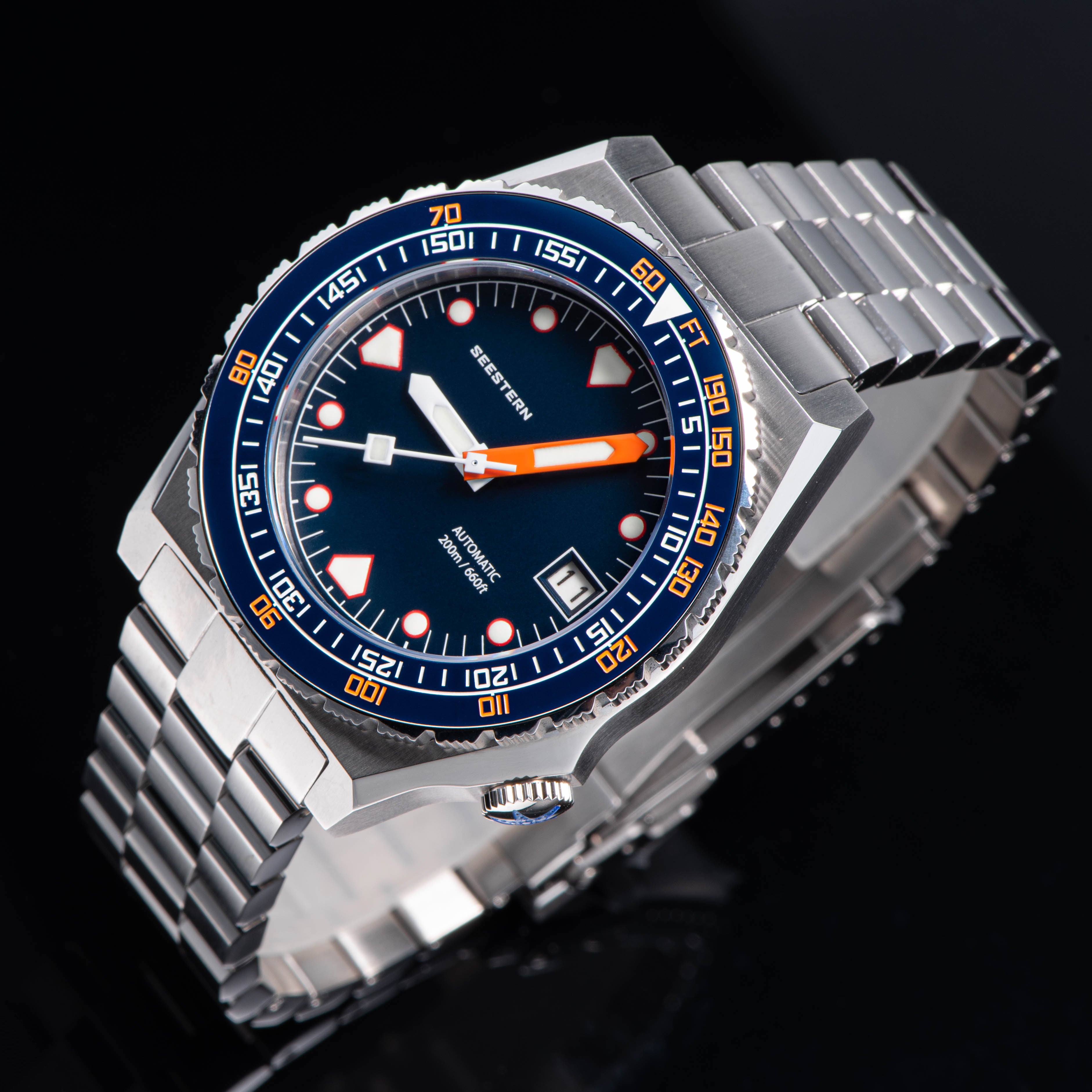 Seestern Sub 600T Stainless Steel Ceramic Bezel Seaman NH35A