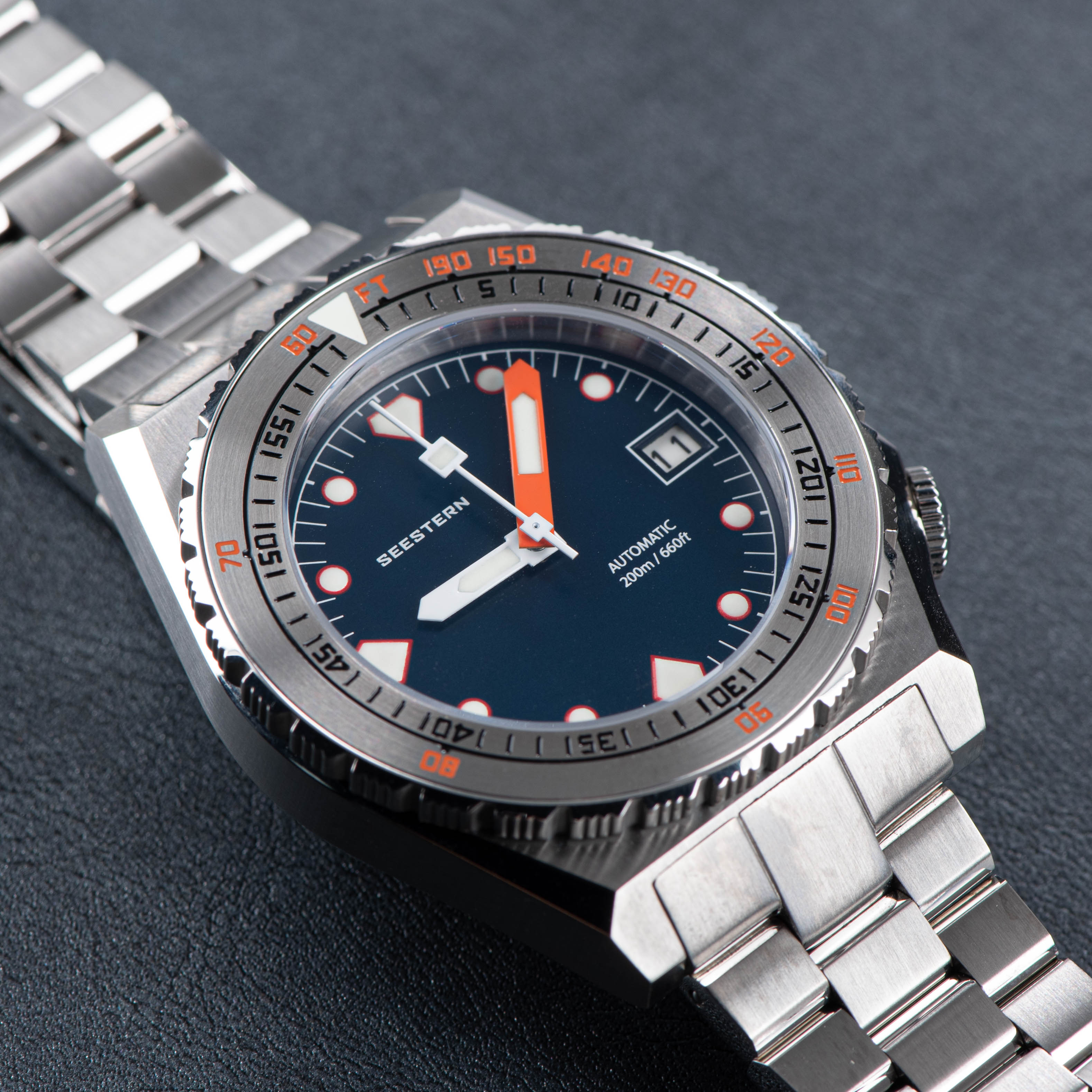 Seestern Sub300T Stainless Steel Ceramic Bezel Seaman NH35A