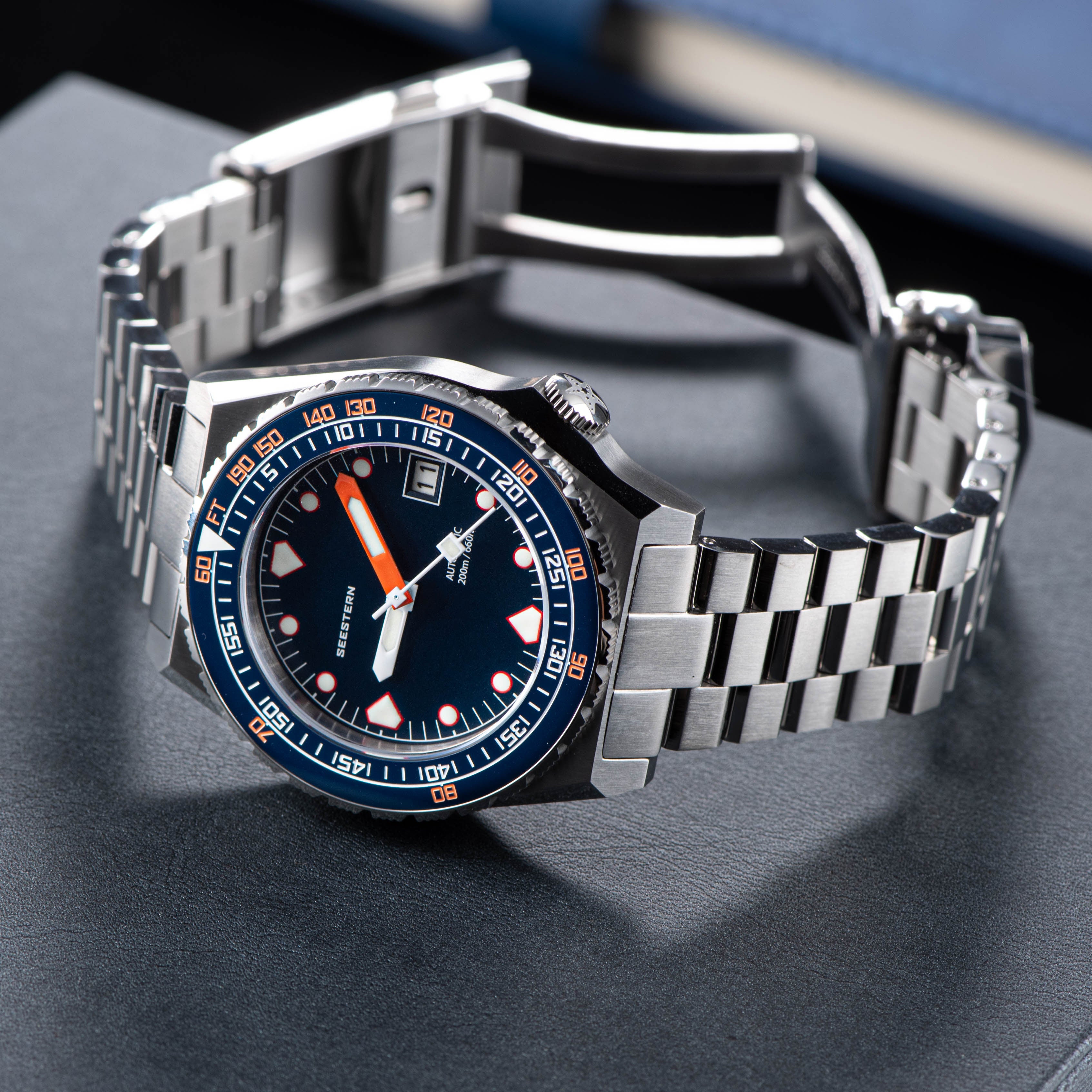 Seestern Sub 600T Stainless Steel Ceramic Bezel Seaman NH35A
