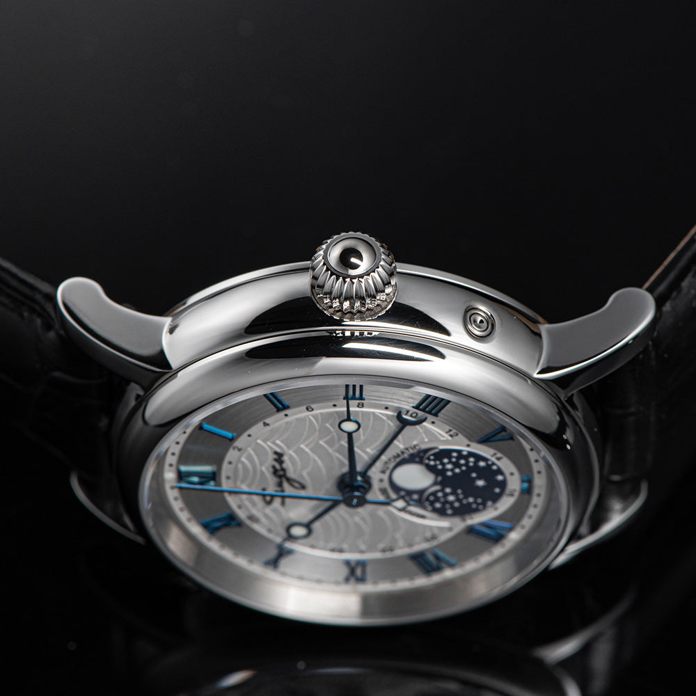 Sugess Luminous Moonphase Seagull ST2108 Movement Watch SU2108SZ