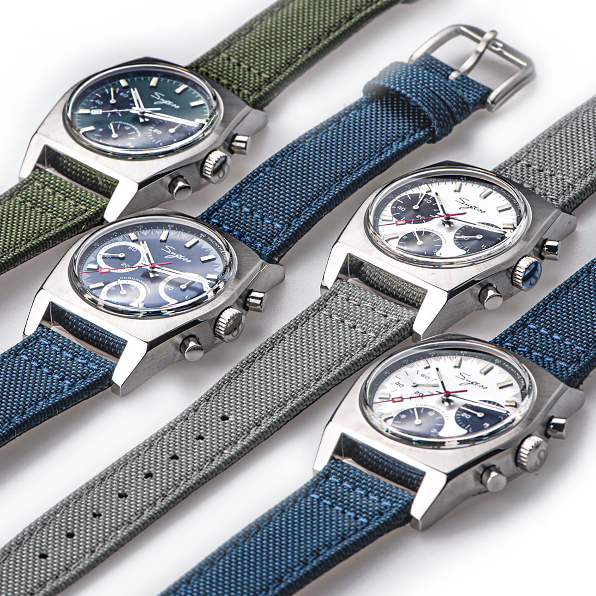Chrono Heritage S419 Chronograph Green Dial