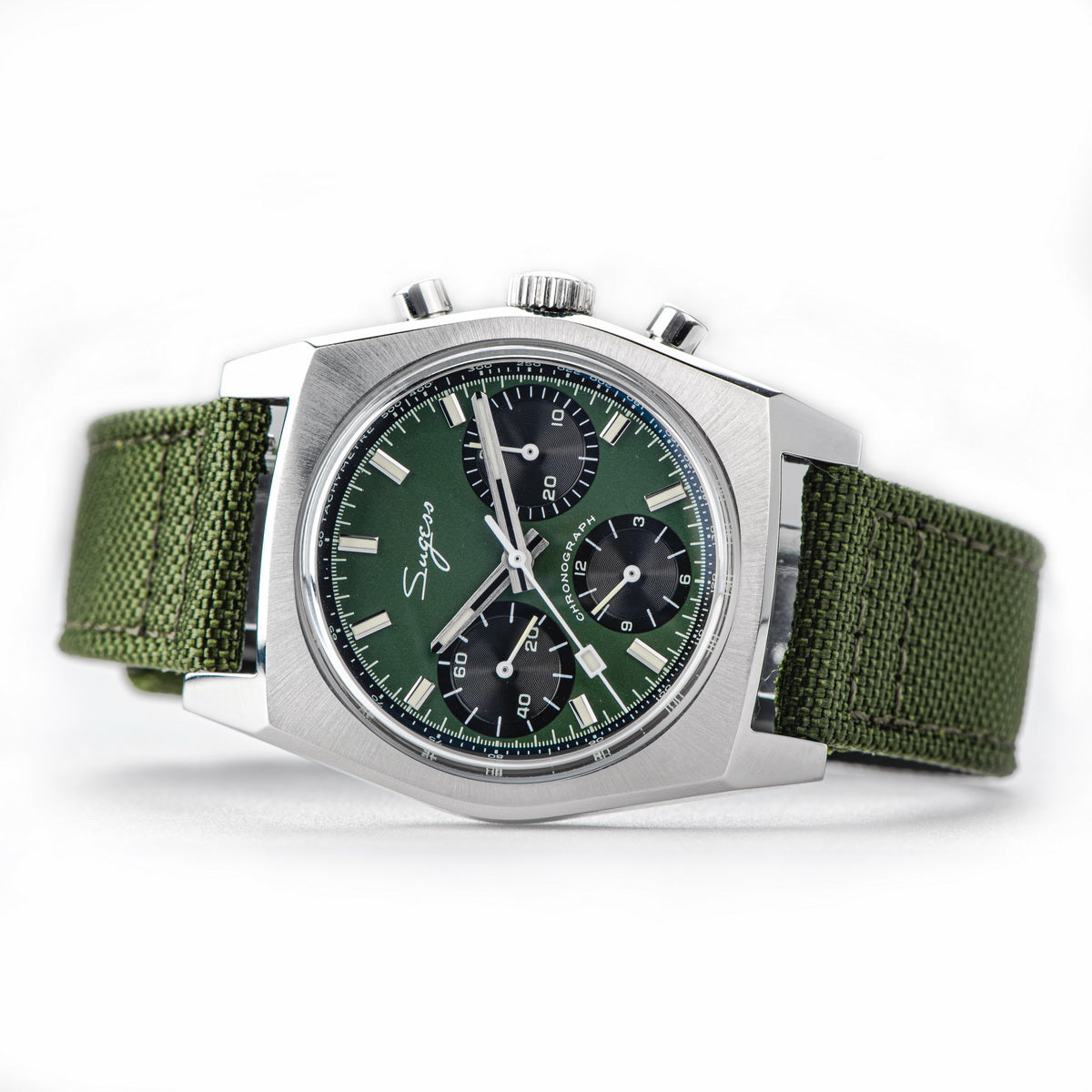 Chrono Heritage S419 Chronograph Green Dial