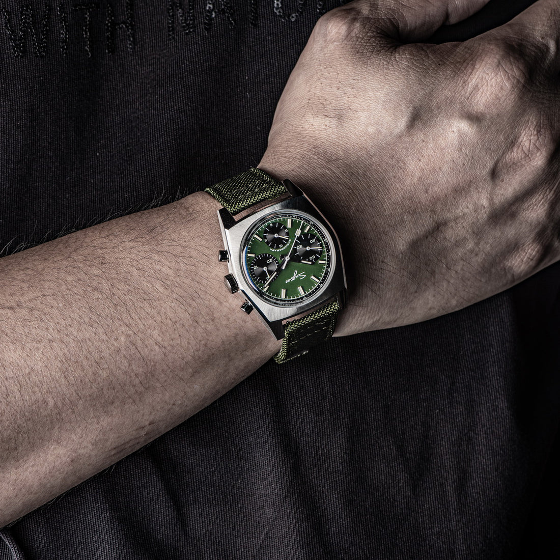 Chrono Heritage S419 Chronograph Green Dial