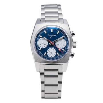 Chrono Heritage S419 Chronograph Blue Panda Dial Bracelet