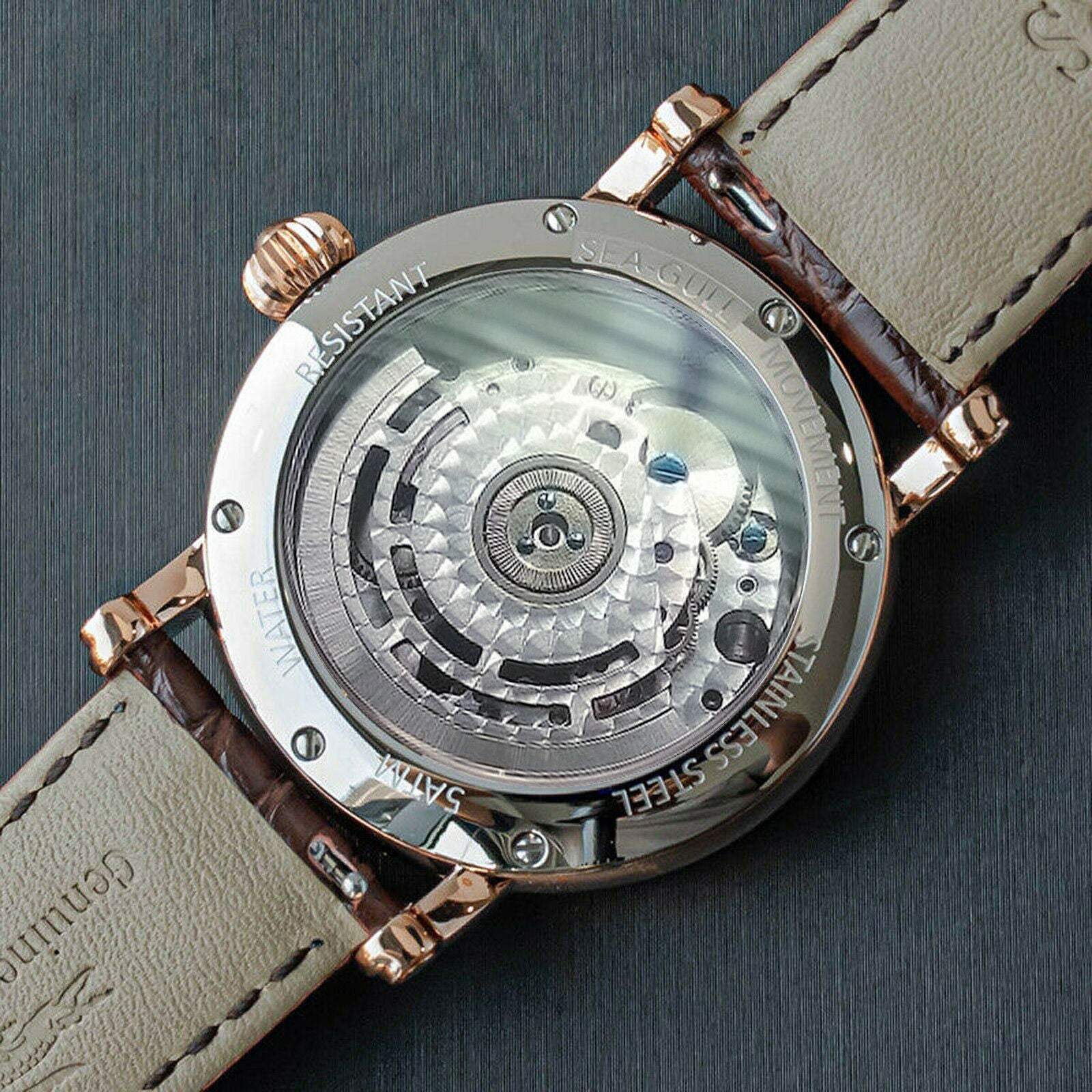 Sugess Enamel Earth Seagull ST8002 Automatic Tourbillon Movement